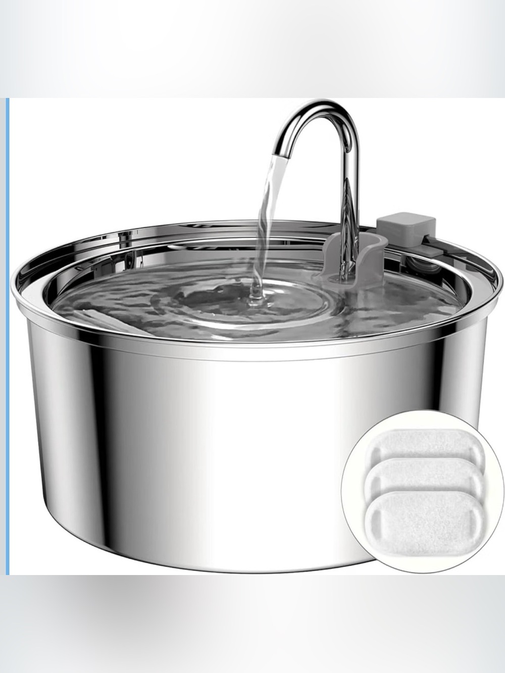 STAINLESS STEEL PET WATER FOUNTAIN